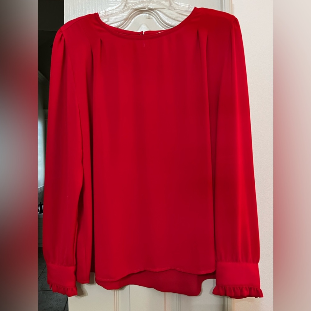Ladies red blouse - Loft - size large